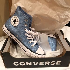 New converse high glitter